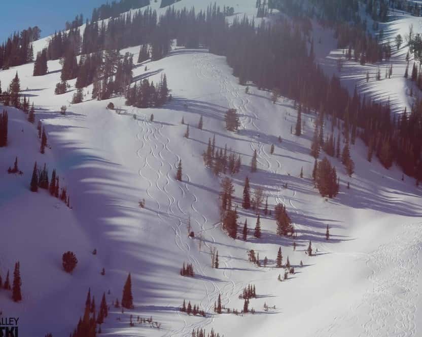 Fresh tracks in Sun Valley